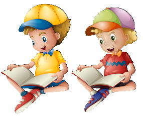 看书的小男孩免抠图片